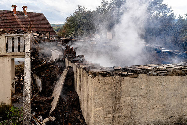 Professional Soot Cleanup technician working in Fort Myers Beach, FL